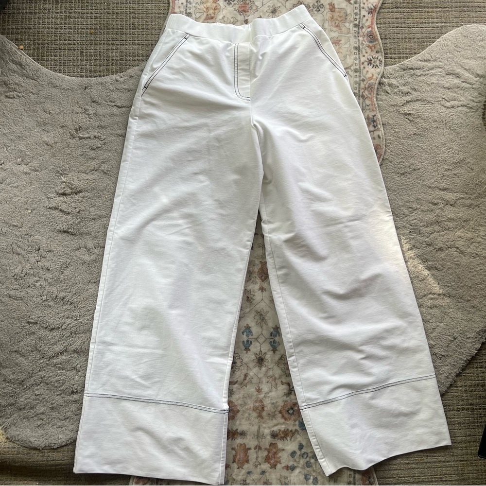 MaxMara Leisure Cream Wide Leg Joggers
